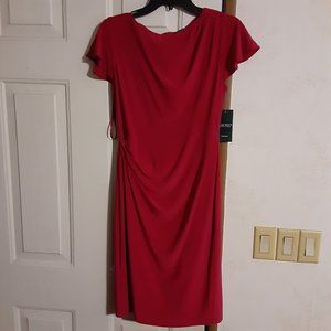 NWT Lauren Ralph Lauren Orchid Polyester Dress Size 6